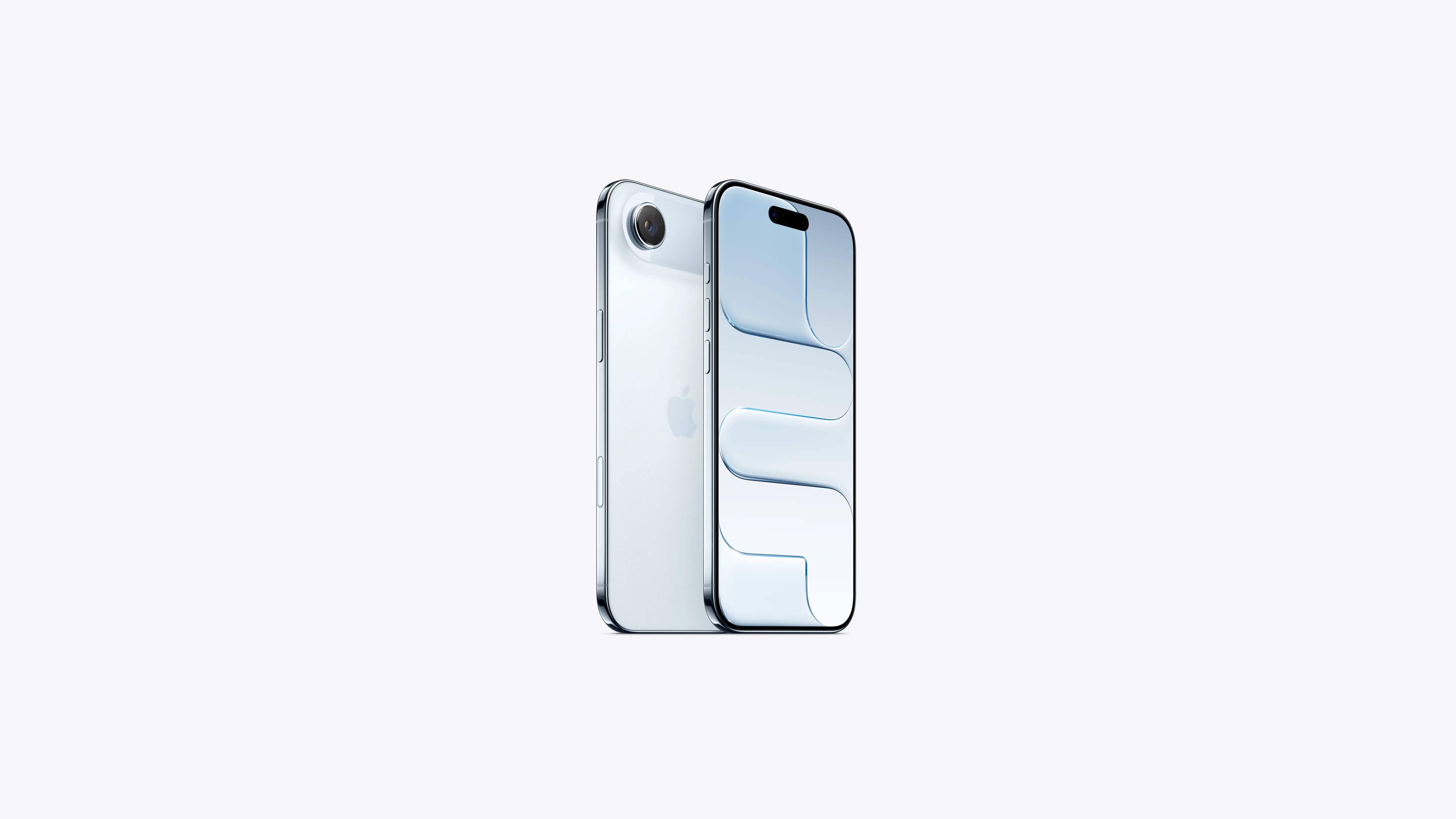 Apple iPhone 17 Air Sky Blue Front Image